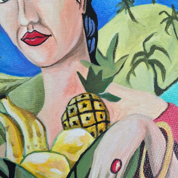 PRINT Frida Kahlo Tropical Portrait - Picture 2 of 2